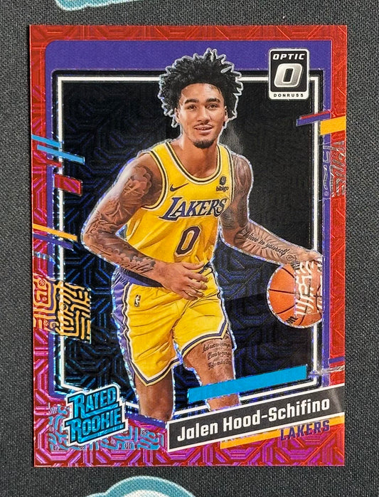 2023-24 Donruss Optic #214 Jalen Hood-Schifino Choice Red #/88