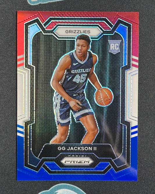 2023-24 Panini Prizm #179 GG Jackson II Prizms Red White and Blue