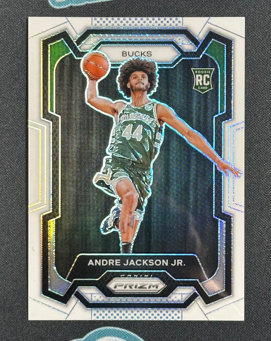 2023-24 Panini Prizm #131 Andre Jackson Jr. Prizms White #/175