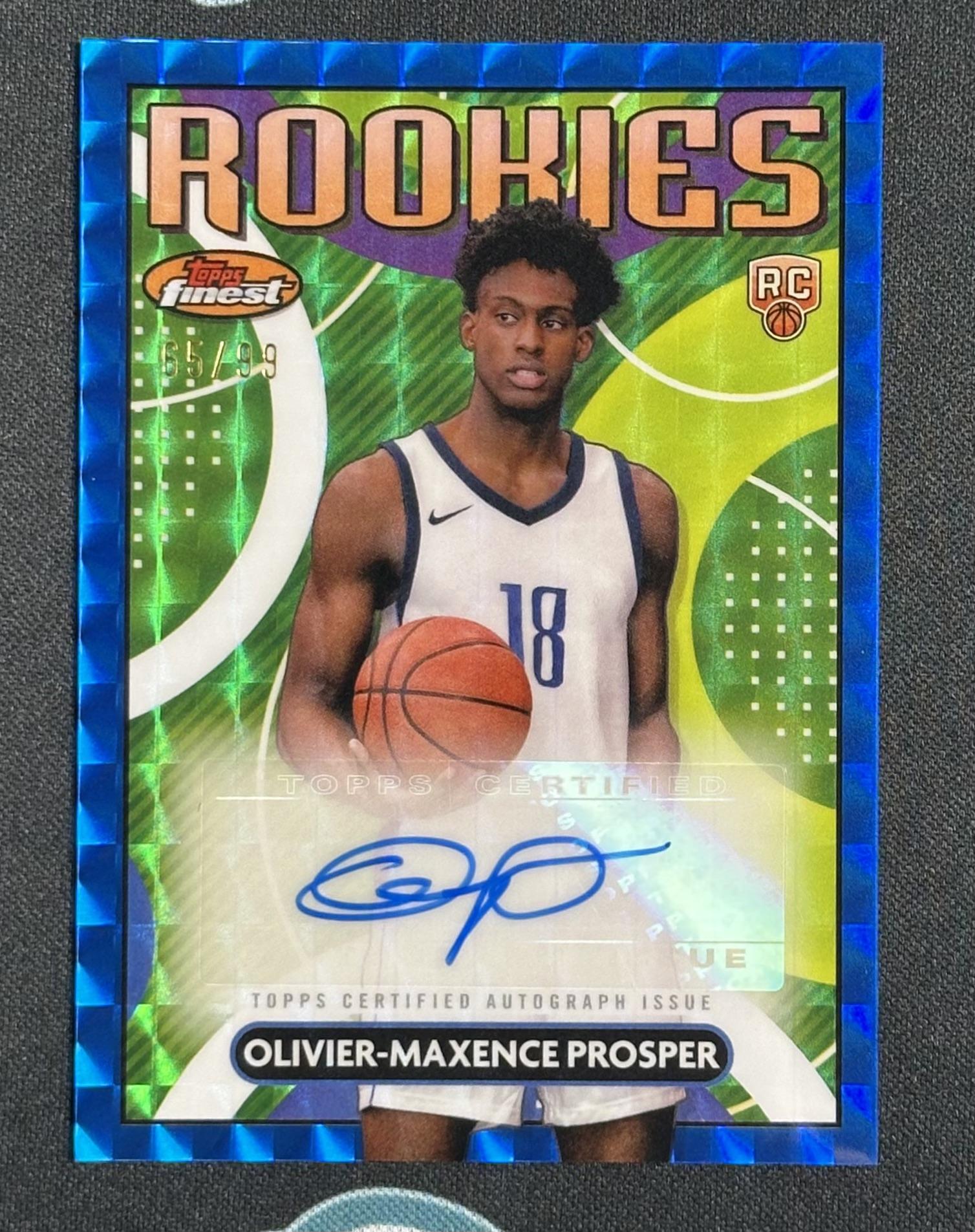 2023-24 Finest Olivier-Maxence Prosper Rookie Finest Autographs Refractors /99