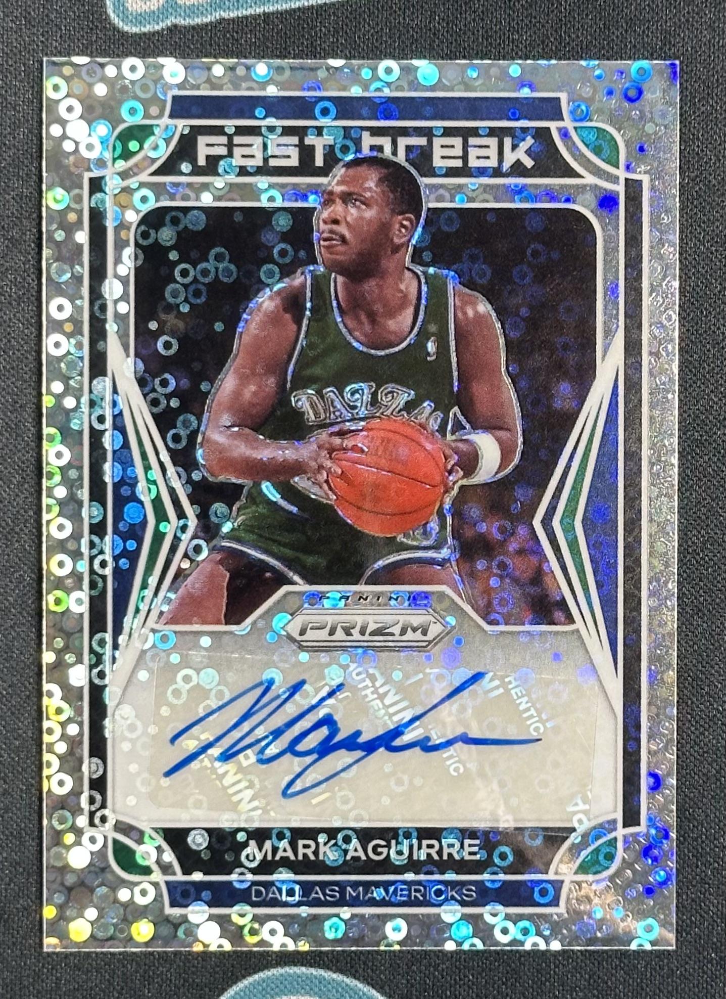 2021-22 Panini Prizm #FB-MAG Mark Aguirre Fast Break Autographs