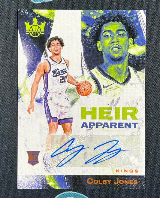 2023-24 Panini Court Kings #HA-CJK Colby Jones Heir Apparent Amber #/75