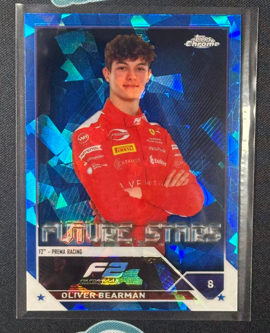 2023 Topps Chrome Sapphire Edition Formula 1 #71 Oliver Bearman