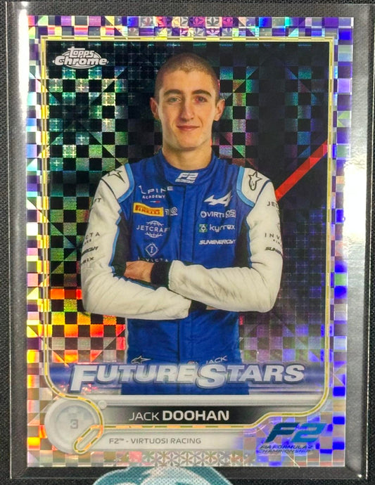 2022 Topps Chrome Formula 1 #79 Jack Doohan Purple Checker Flag #/199