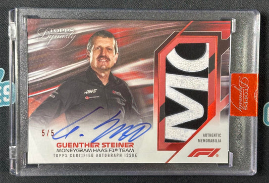 2023 Topps Dynasty Formula 1 - Dynasty Autographed Patch Red Guenther Steiner /5