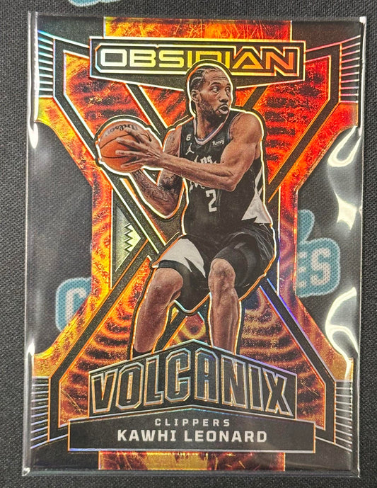 2022-23 Panini Obsidian #15 Kawhi Leonard Volcanix