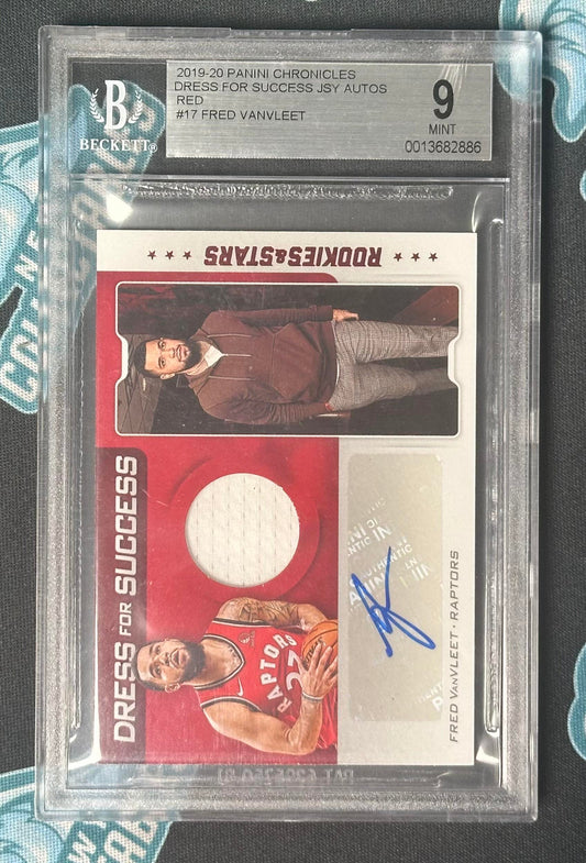 2019-20 Panini Chronicles #DF-FVV Fred VanVleet Dress for Success Red BGS 9