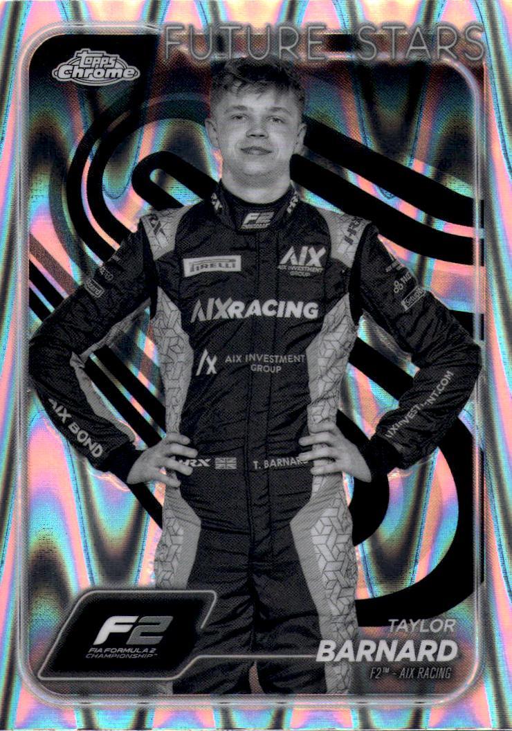 2024 Topps Chrome Formula 1 #36 Taylor Barnard Black And White RayWave Ref