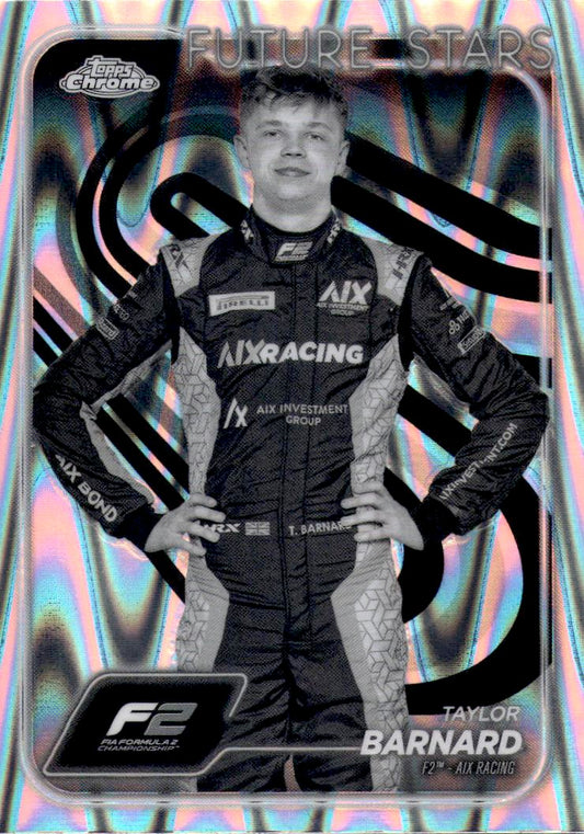 2024 Topps Chrome Formula 1 #36 Taylor Barnard Black And White RayWave Ref