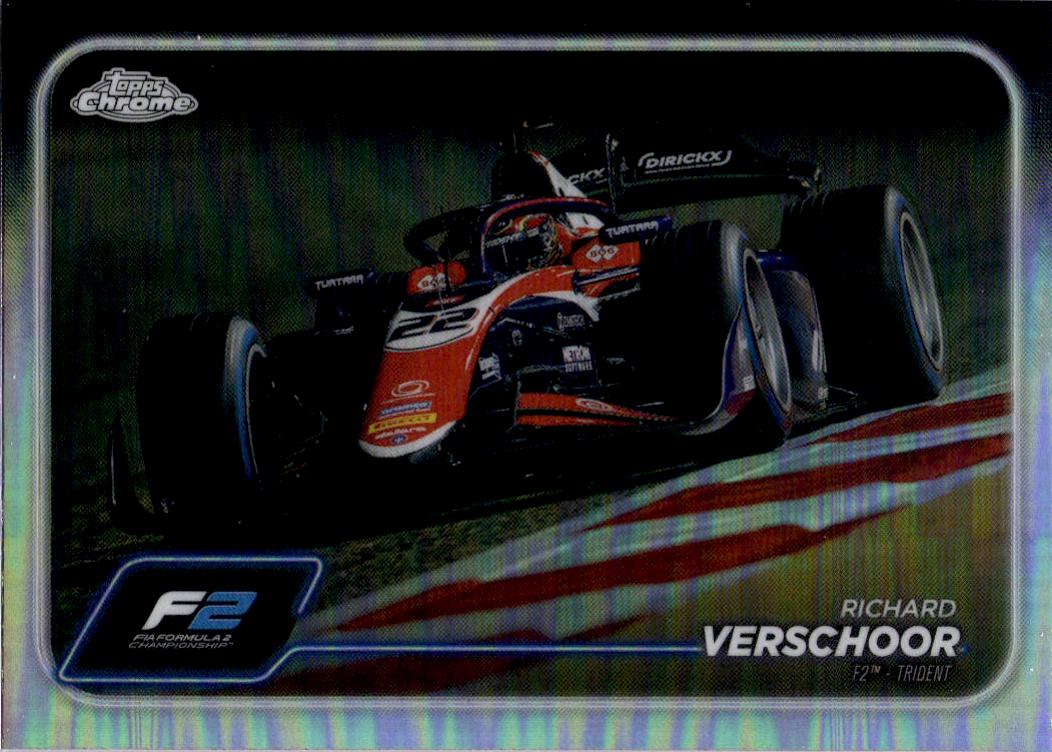 2024 Topps Chrome Formula 1 #109 Richard Verschoor Gold / Purple Refractors