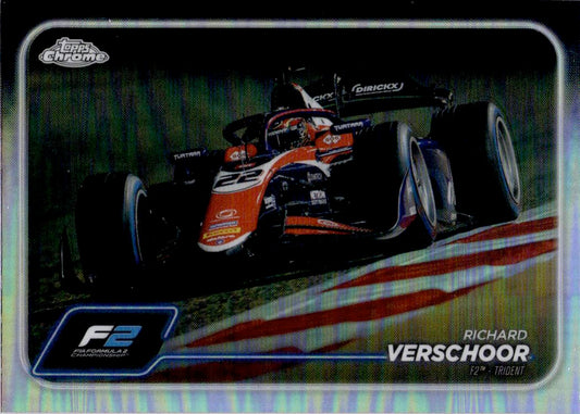 2024 Topps Chrome Formula 1 #109 Richard Verschoor Gold / Purple Refractors