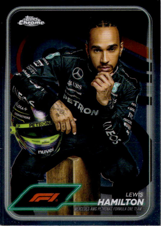 2024 Topps Chrome Logofractor Edition Formula 1 #6 Lewis Hamilton