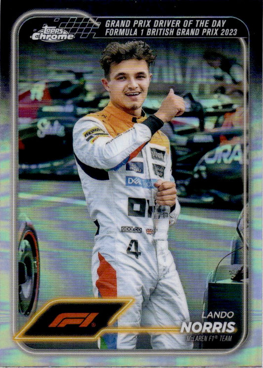 2024 Topps Chrome Formula 1 #168 Lando Norris Refractors