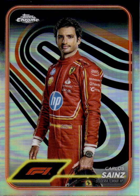 2024 Topps Chrome Formula 1 #4 Carlos Sainz Refractors