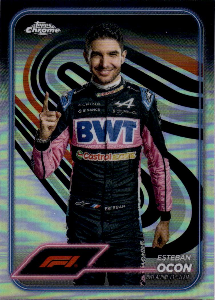 2024 Topps Chrome Formula 1 #9 Esteban Ocon Refractors