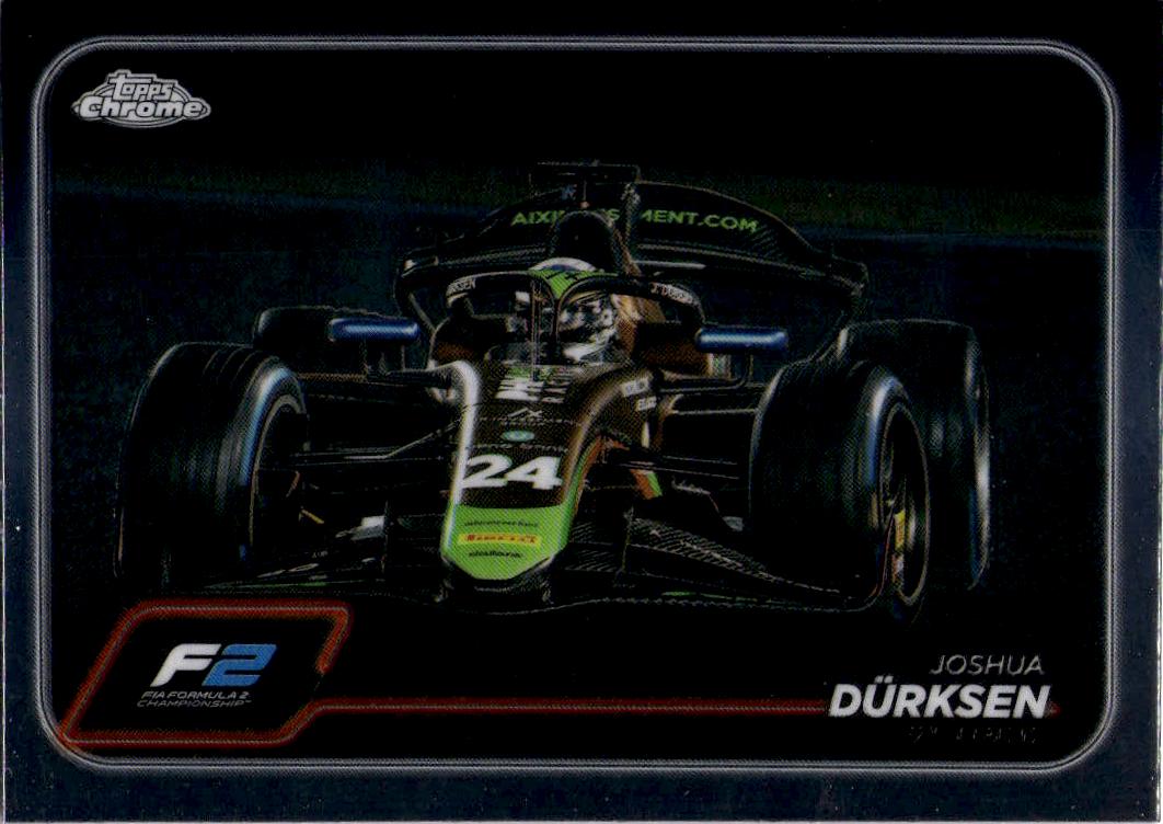 2024 Topps Chrome Formula 1 #107 Joshua Durksen Purple / Green Refractors