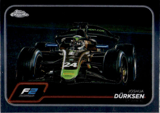 2024 Topps Chrome Formula 1 #107 Joshua Durksen Purple / Green Refractors