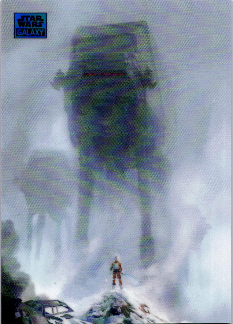 2024 Topps Chrome Star Wars Galaxy #59 Too Strong for Blasters Blue Refractor