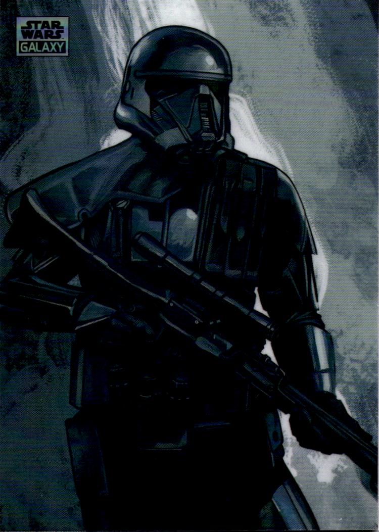 2024 Topps Chrome Star Wars Galaxy #GE-10 Death Trooper Galactic Empire Art
