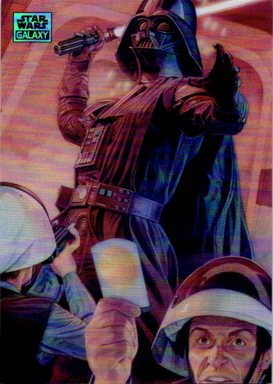 2024 Topps Chrome Star Wars Galaxy #82 Holding Hope Aqua Sonar Refractor /199