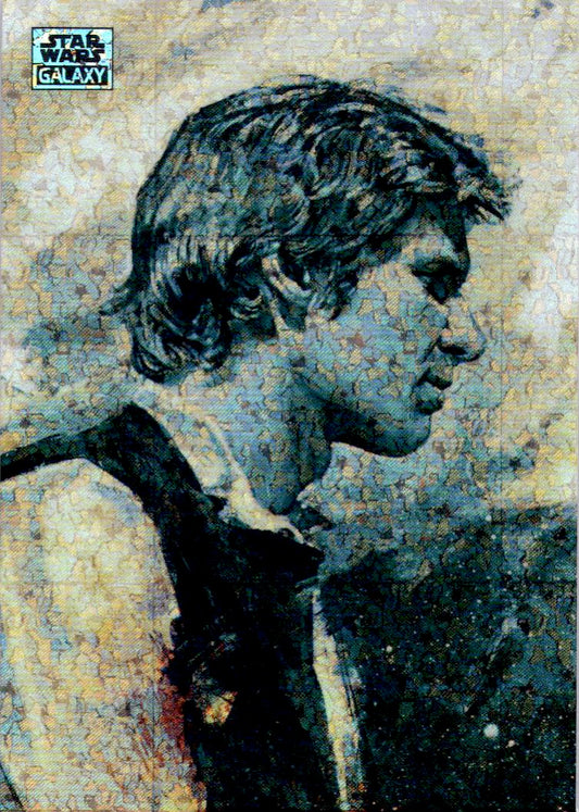 2024 Topps Chrome Star Wars Galaxy #84 Han Solo Mini Diamond Refractor