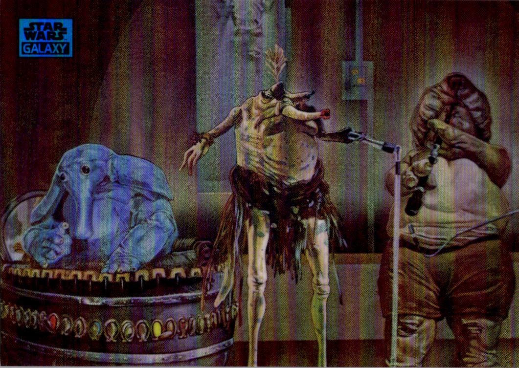 2024 Topps Chrome Star Wars Galaxy #20 Max Rebo Band Blue Refractor /150