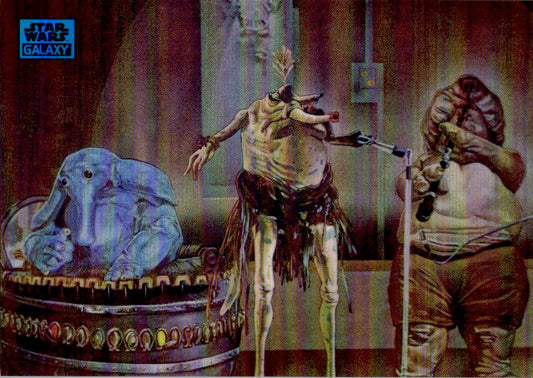 2024 Topps Chrome Star Wars Galaxy #20 Max Rebo Band Blue Refractor /150