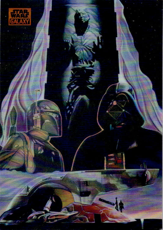 2024 Topps Chrome Star Wars Galaxy #32 Boba Fett's Prize Orange Refractor /25