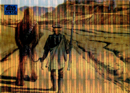 2024 Topps Chrome Star Wars Galaxy #87 Han Solo's Rescue Aqua Sonar Refractor