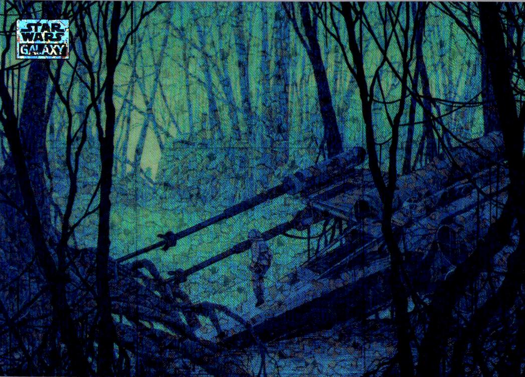 2024 Topps Chrome Star Wars Galaxy #46 Dagobah Mini Diamond Refractor