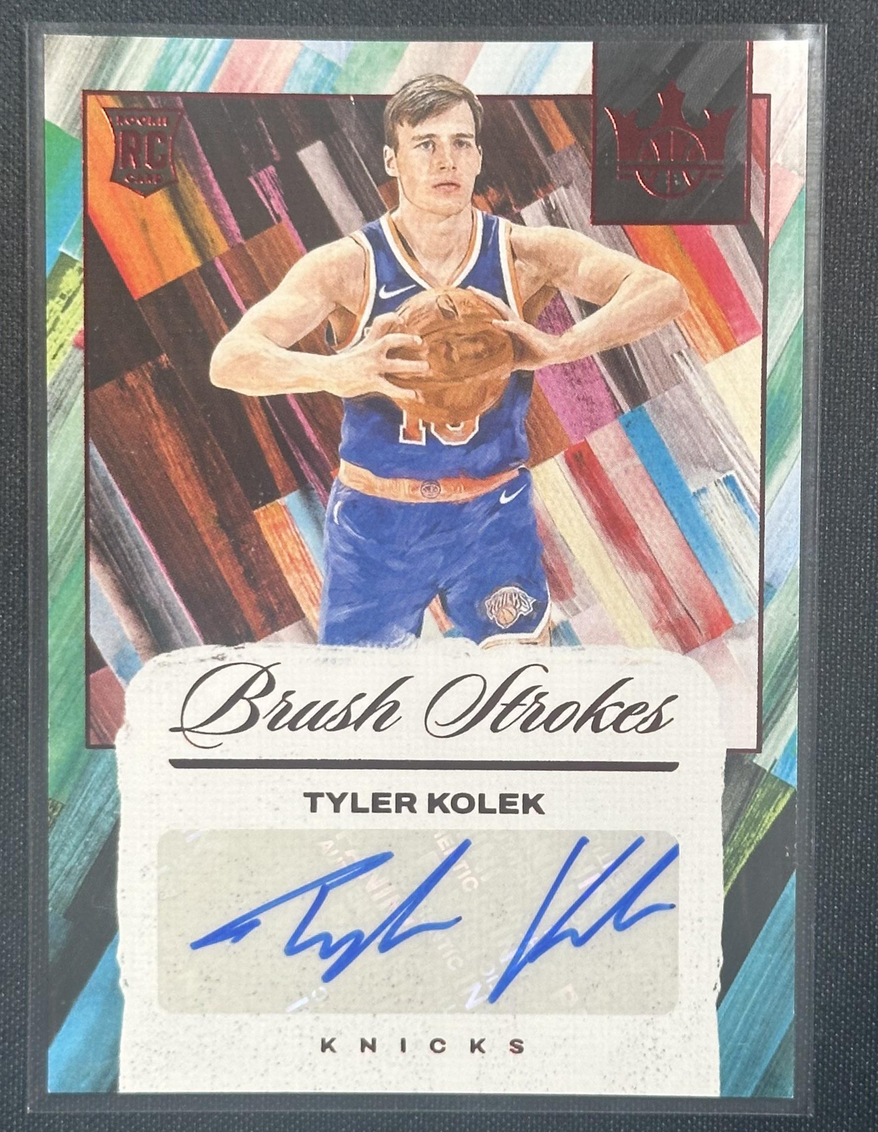2024-25 Panini Court Kings #BR-KOL Tyler Kolek Brush Strokes Ruby #/75