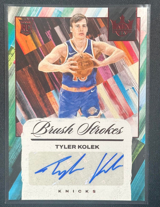 2024-25 Panini Court Kings #BR-KOL Tyler Kolek Brush Strokes Ruby #/75