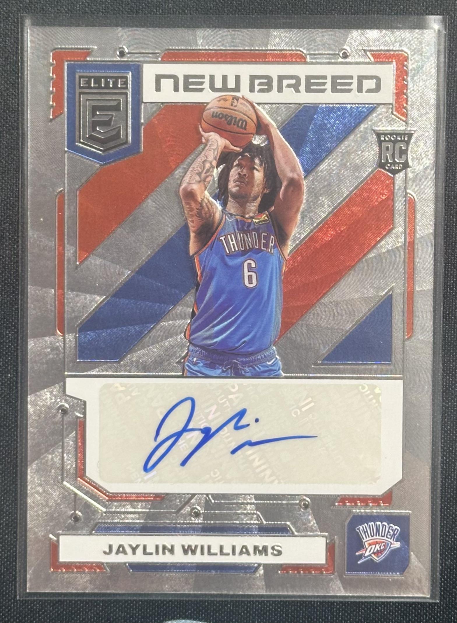 2022-23 Donruss Elite #NB-JLW Jalen Williams New Breed Autographs
