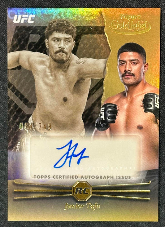 2024 Topps Gold Label UFC #RCA-JUT Junior Tafa Rookie Autographs /349