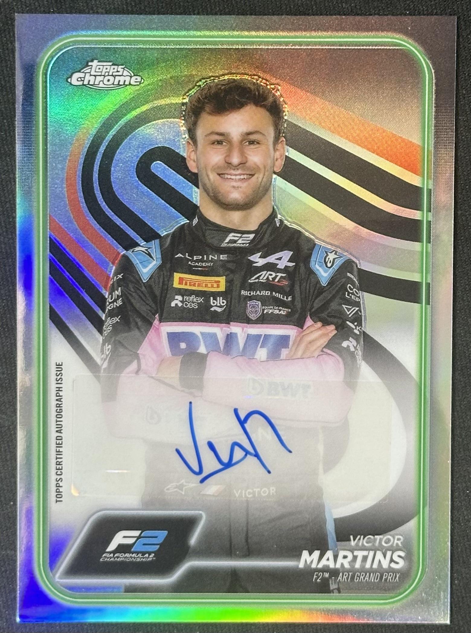 2024 Topps Chrome Formula 1 #CAC-MAR Victor Martins Chrome Autographs