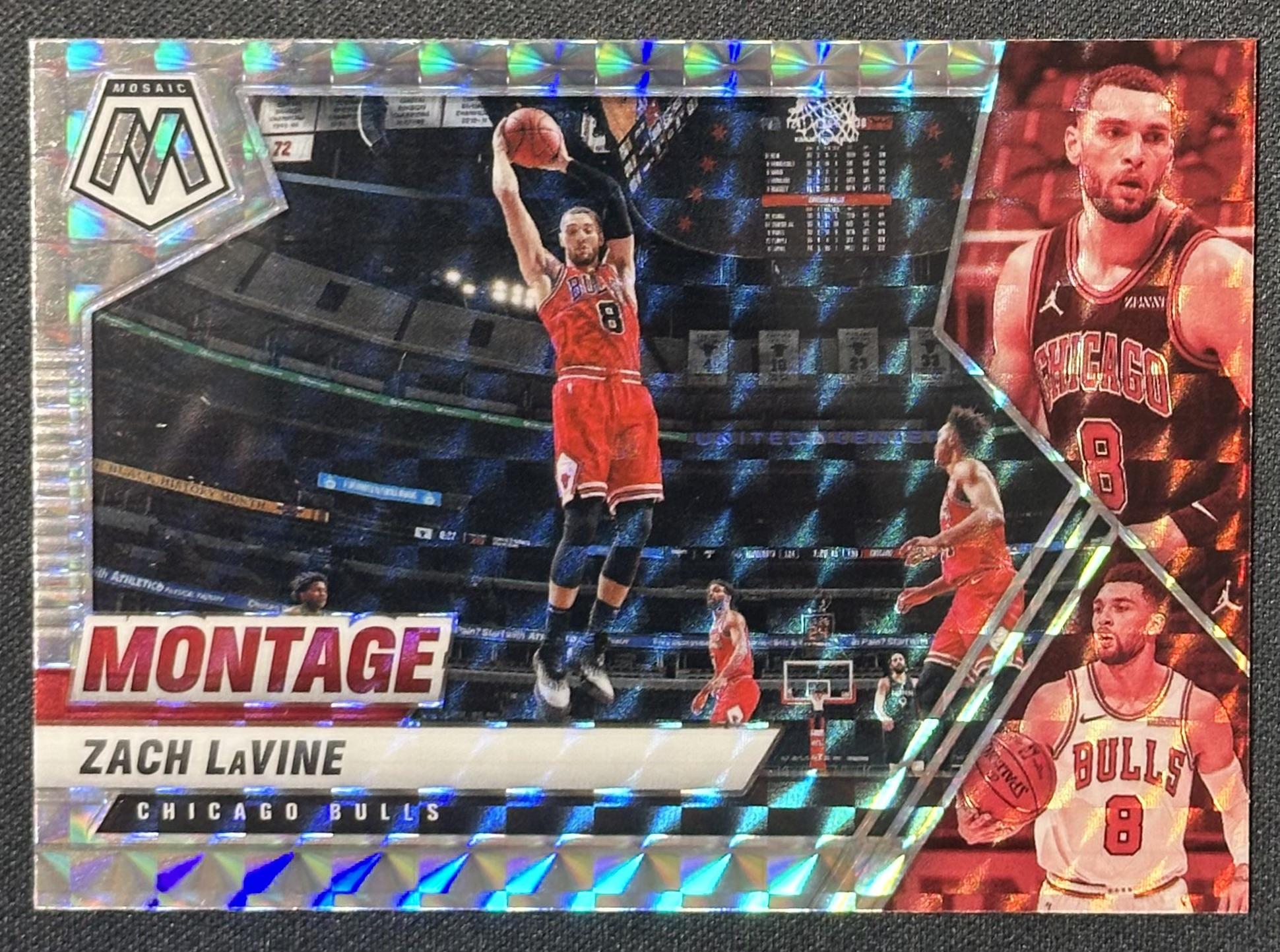 2020-21 Panini Mosaic #23 Zach LaVine Montage Mosaic