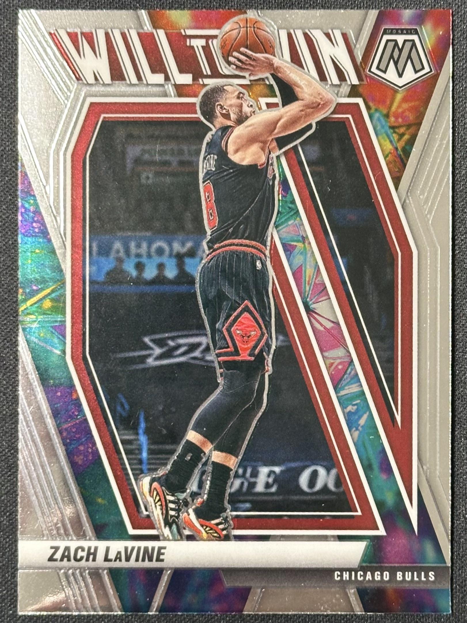 2020-21 Panini Mosaic #9 Zach LaVine Will to Win