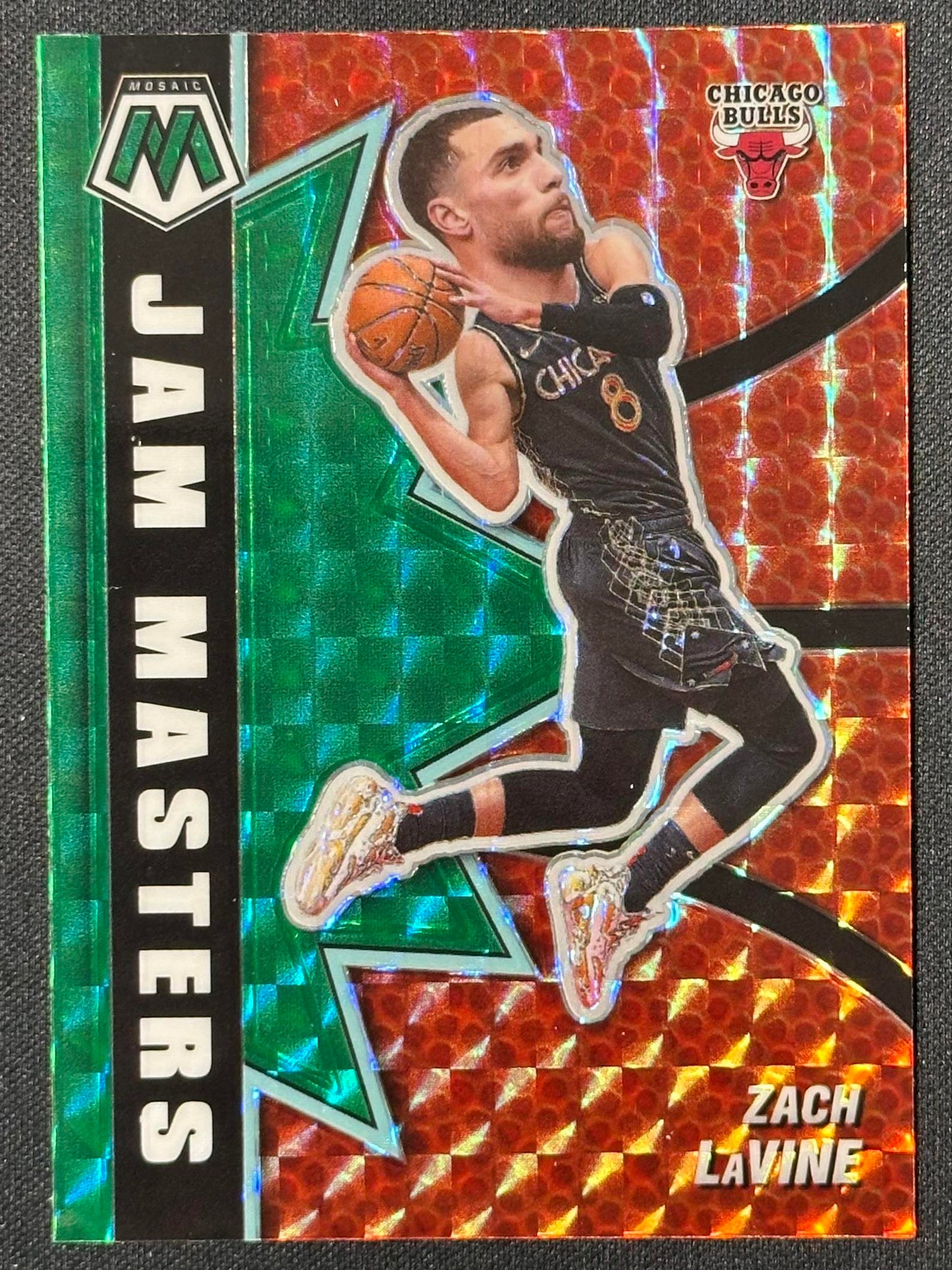 2020-21 Panini Mosaic #6 Zach LaVine Jam Masters Mosaic Green