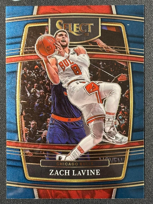 2021-22 Panini Select #76 Zach LaVine Blue Prizms
