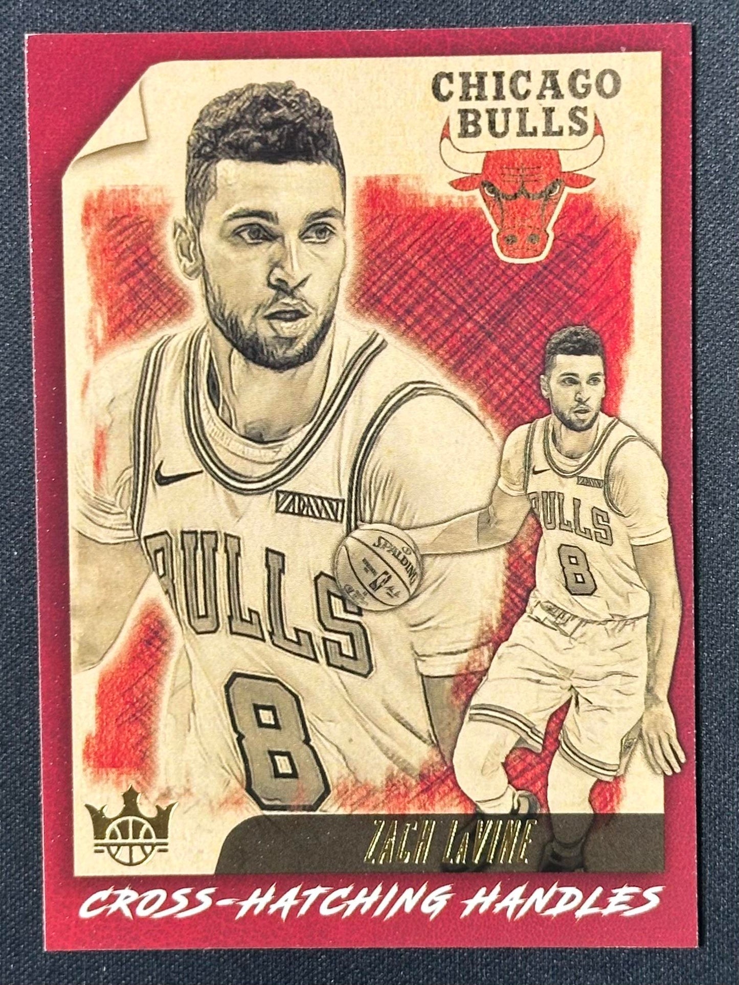 2019-20 Panini Court Kings #11 Zach LaVine Cross-hatching Handles