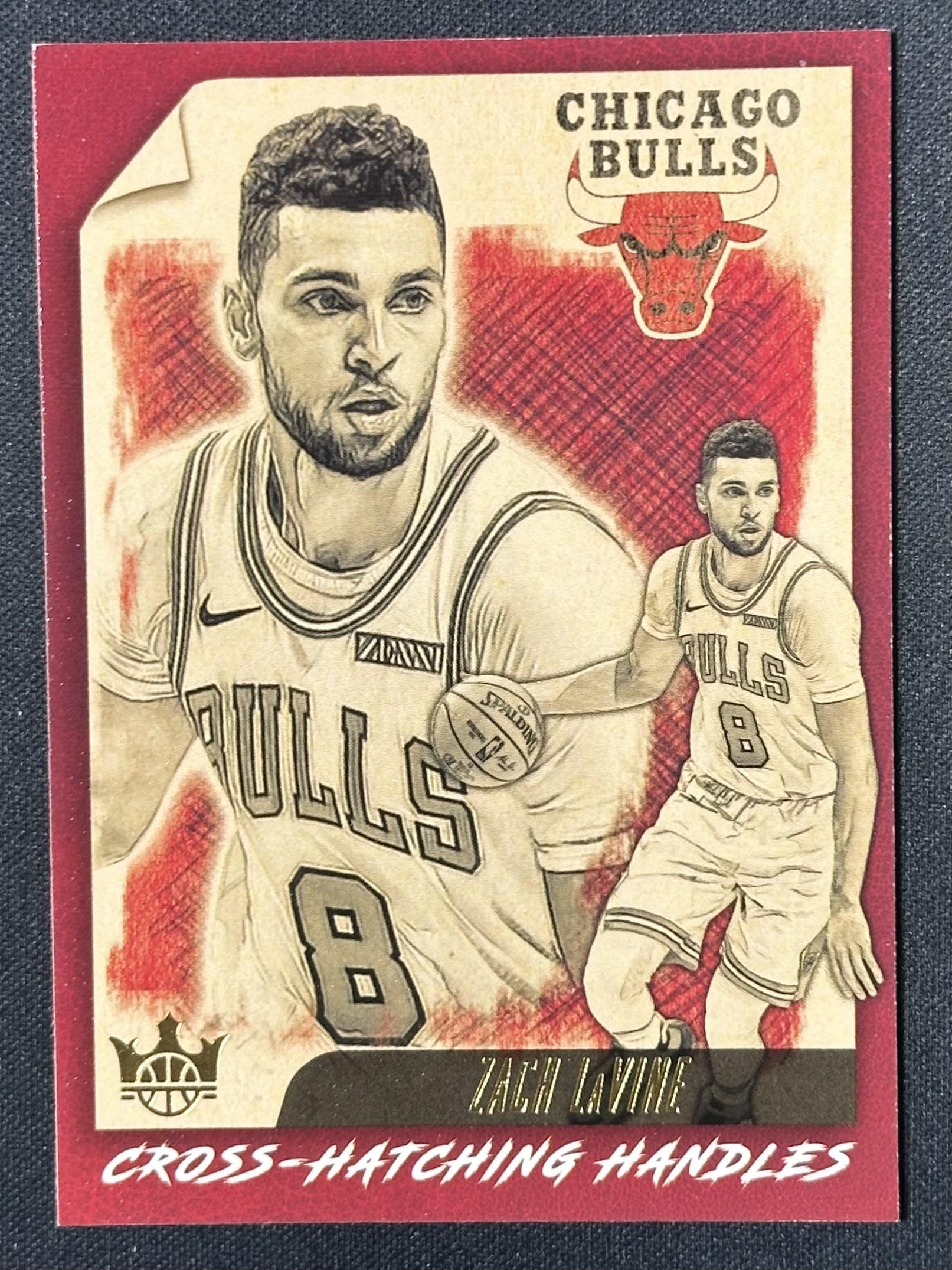 2019-20 Panini Court Kings #11 Zach LaVine Cross-hatching Handles