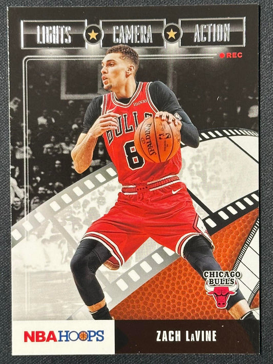2019-20 Hoops #18 Zach LaVine Lights Camera Action