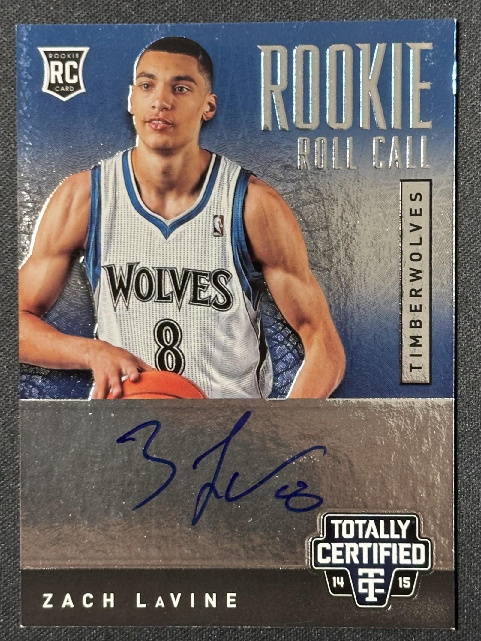 2014-15 Panini Totally Certified Zach LaVine Rookie Roll Call Autographs #/249