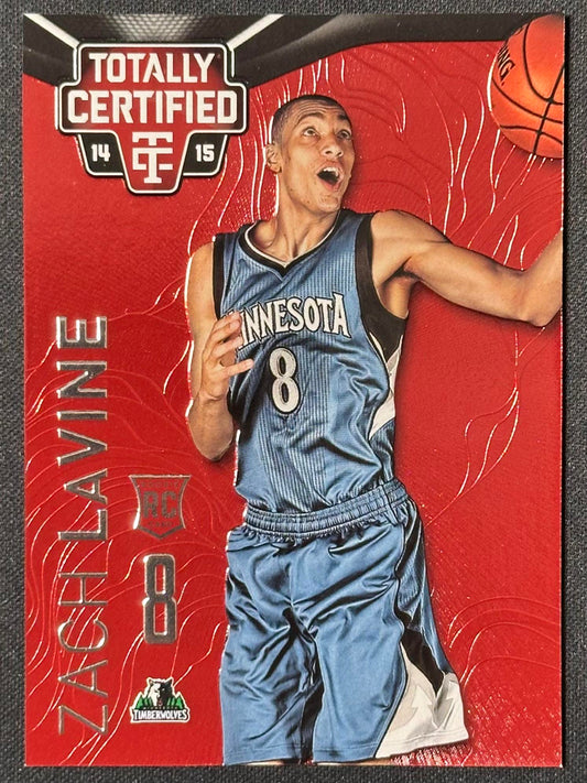 2014-15 Panini Totally Certified #152 Zach LaVine Platinum Red #/279
