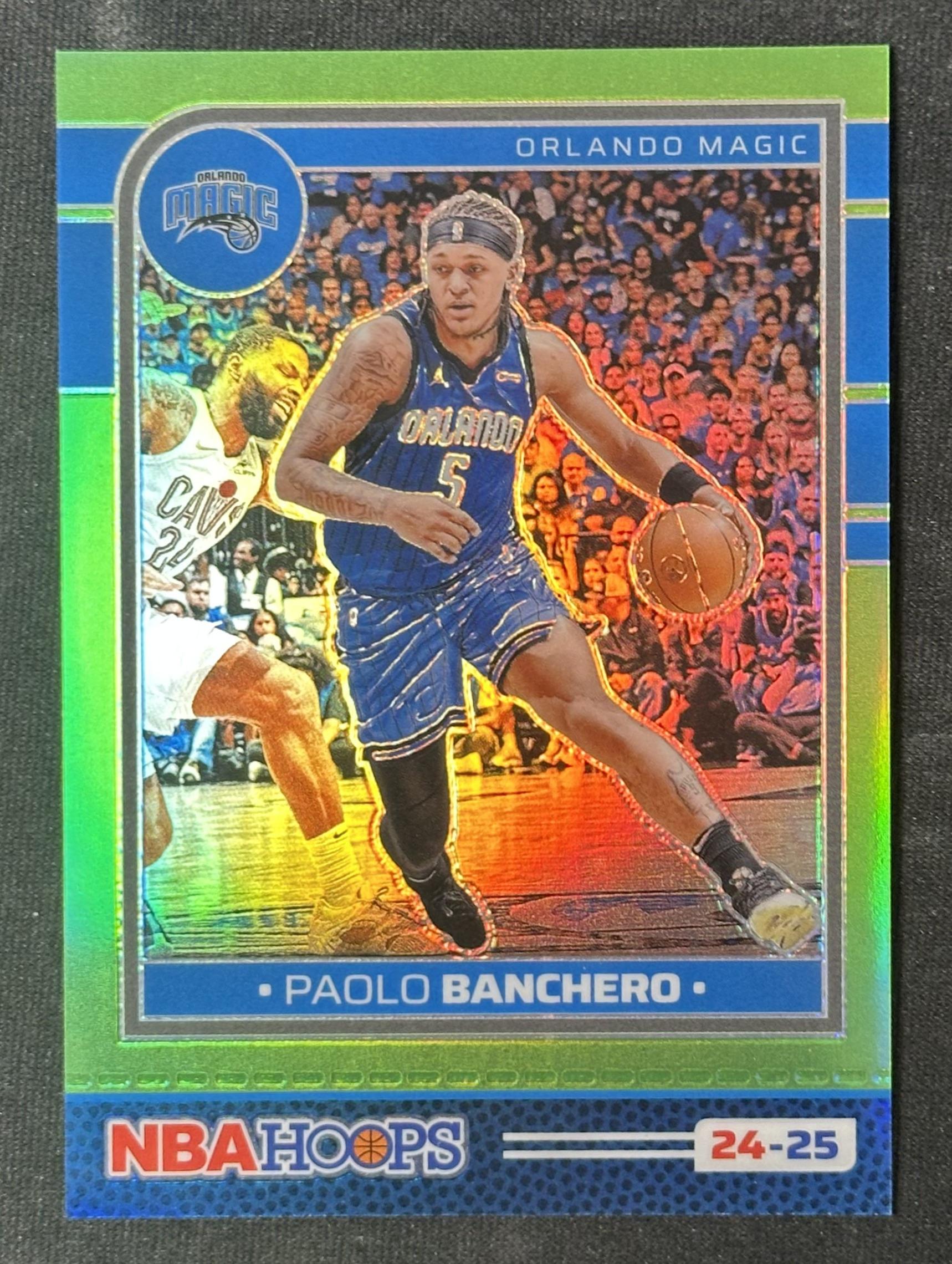 2024-25 Hoops #164 Paolo Banchero Premium Prizms Lime Green #/149
