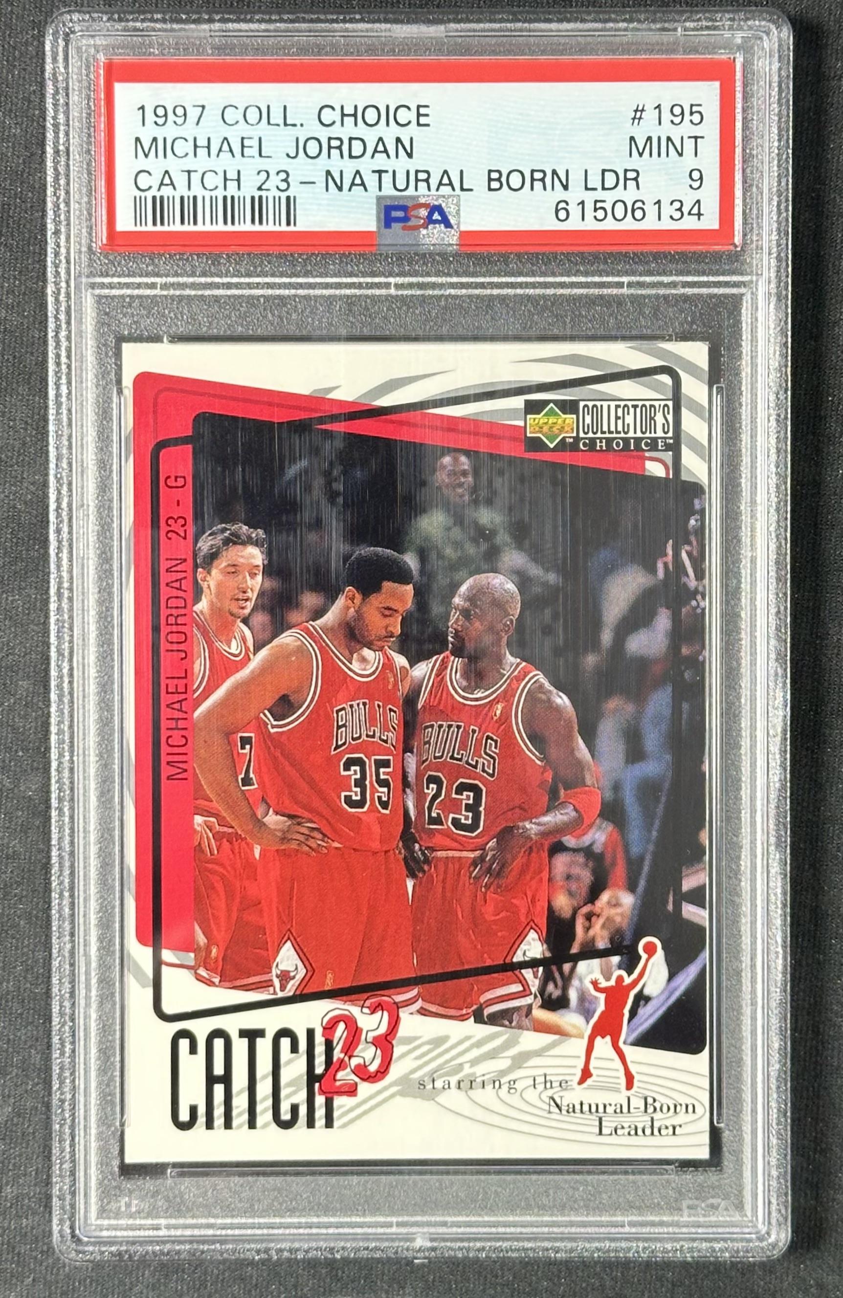 1997-98 Collector's Choice #195 Michael Jordan PSA 9