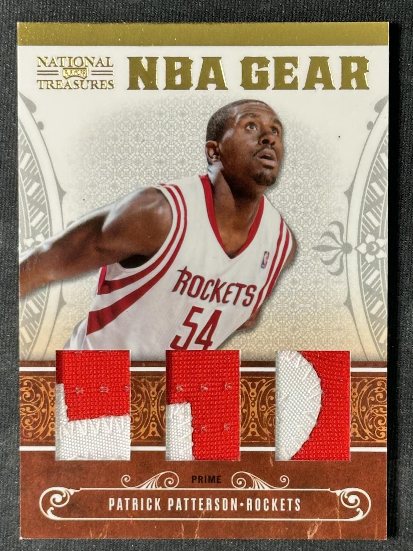 2010-11 Playoff NT #30 Patrick Patterson NBA Gear Dual Prime #/49