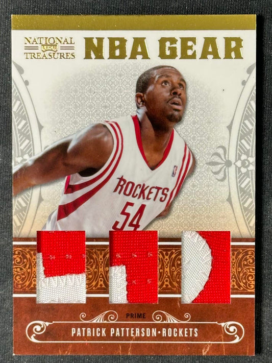 2010-11 Playoff NT #30 Patrick Patterson NBA Gear Dual Prime #/49