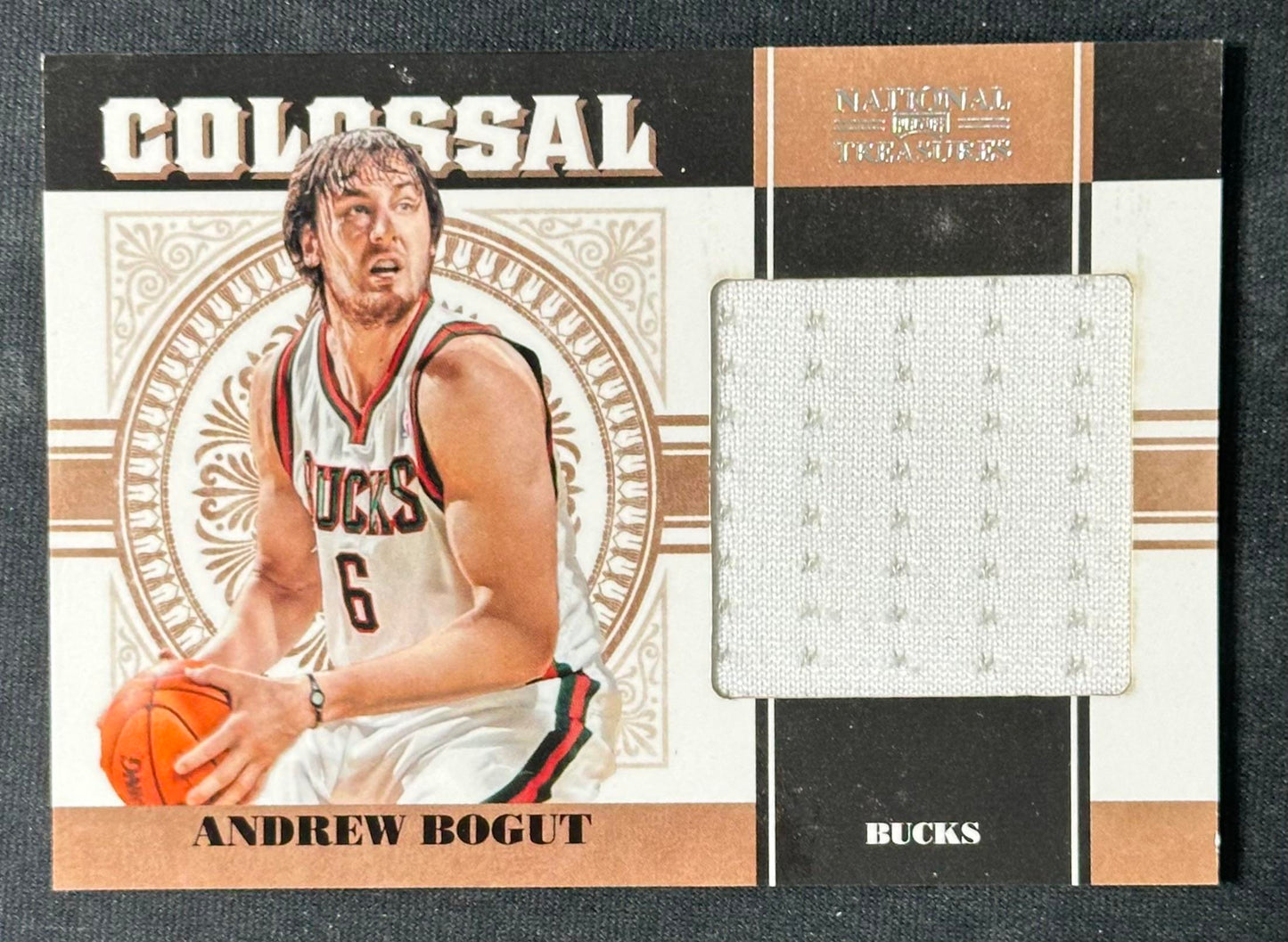 2010-11 Playoff National Treasures #32 Andrew Bogut Colossal Materials #/49
