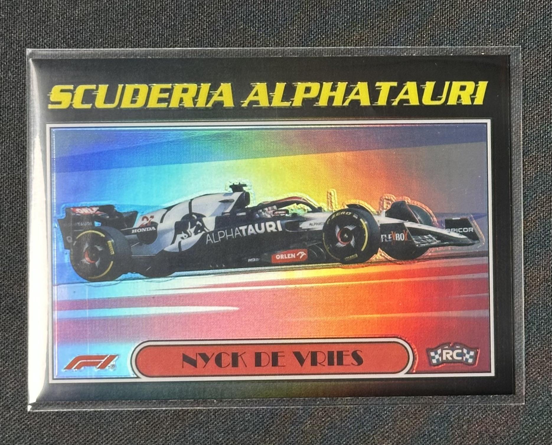 2023 Topps Chrome Formula 1 #AU77-NDV Nyck De Vries Autos of 1977